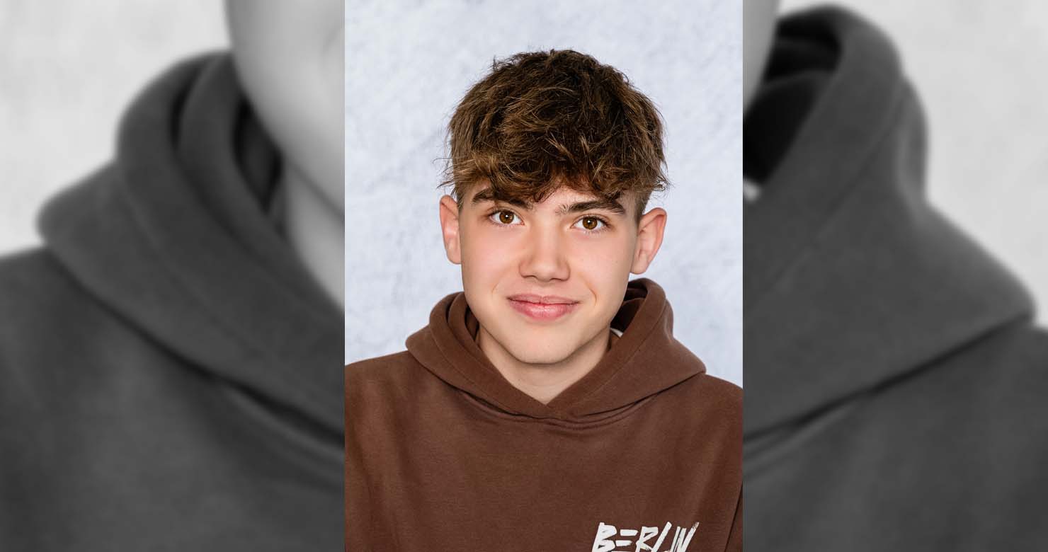 The same photograph after professional retouching